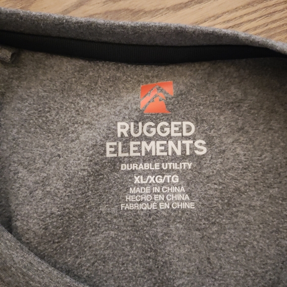 Rugged Elements Men's Heather Gray Long Sleeve Shirt XL - Picture 4 of 4